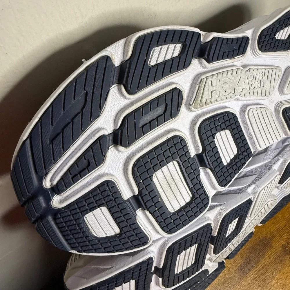 Hoka Bondi 7 Running Shoes Womens Size 6.5 Grey Blue 1110519 LRBI